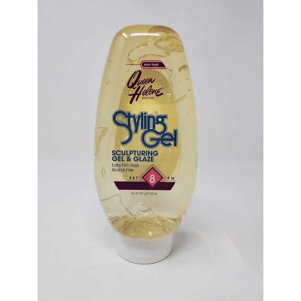 Queen Helene Styling Sculpturing Gel & Glaze Yellow Level 8 Extra Firm Hold, 2X